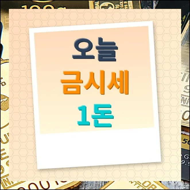 오늘 금시세 1돈 가격 조회